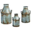 Set Of 3 Rustic Milk Can Containers Home -Home Accents Shop 3050712515 RLLD 1
