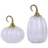 Glass 9In White Harvest Stem Pumpkins Set Of 2 Home -Home Accents Shop 3050735493 RLLD 1
