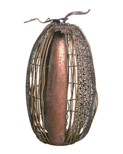 Metal 21in Gold Fall/Harvest Natural Mat Home