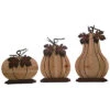 Metal 20in Brown Fall/Harvest Rustic Pumkin Decorative Set Home -Home Accents Shop 3050747456 RLLD 1