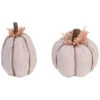 Foam 5in White Fall/Harvest Linen Pumpkin Decor Home -Home Accents Shop 3050747457 RLLD 1
