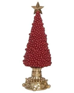 Resin 16.25in Christmas Berry Tree Decor Home
