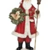 Resin 11.75in Multicolored Christmas Rustic Santa Figurine Home -Home Accents Shop 3050809204 RLLD 1