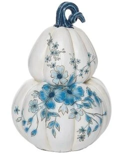 Resin 10.5In Multicolored Harvest Elegant Stacked Pumpkin Decor Home