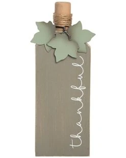 Wood 11In Multicolored Harvest Elongated Pumpkin Decor Home