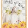 Wood 15.75In Multicolored Harvest Fall Rejoice Wall Art Home -Home Accents Shop 3050839897 RLLD 1