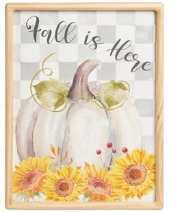 Wood 15.75In Multicolored Harvest Fall Rejoice Wall Art Home