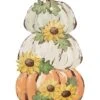 Wood 19In Multicolored Harvest Pumpkin Stack Decor Home -Home Accents Shop 3050890362 RLLD 1