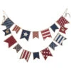 Wood Multicolor 4th Of July Americana Banner Home