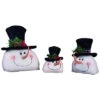 Rustic Handcraft Set Of 3 Snowman Heads Home -Home Accents Shop 3050953455 RLLD 1