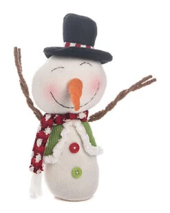 Very Merry Plush Merry Snowman Figurine Home