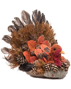 Foam 7in Brown Harvest Turkey Home