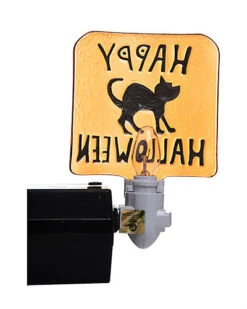 Set Of 2 Glass Halloween Ghost & Black Cat Night Light Home -Home Accents Shop 3050954197 RLLD 4