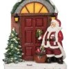 Resin 12.2in Multicolored Christmas Light Up Jolly Santa Scene Decor Home -Home Accents Shop 3050957287 RLLD 1