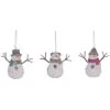 Set Of 3 Terracotta White Christmas Nose Snowman Ornament Home -Home Accents Shop 3050964818 RLLD 1