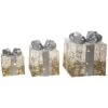 Metal 12.99in Multicolored Christmas Light Up And Gift Decor Set Of 3 Home -Home Accents Shop 3050994351 RLLD 1