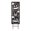 Transpac Metal 35 In. Black Halloween Corrugated Spooky Pumpkin Sign Yardstake -Home Accents Shop GUEST 15131eaf 536b 44e3 bc55 36a9b1cb82aa