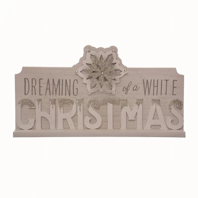 Transpac Wood White Christmas Layered Decor 3 Transpac Wood White Christmas Layered Decor