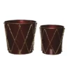Transpac Metal 8.5 In. Multicolor Christmas Nesting Drum Containers Set Of 2 -Home Accents Shop GUEST 717cc248 d50a 4014 a7ad d7e846001306