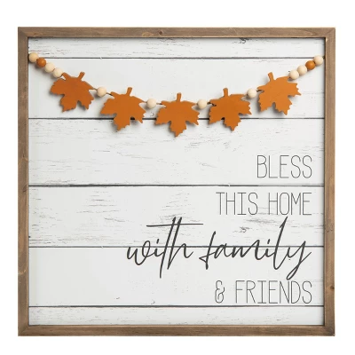 Transpac Wood 18.75 In. Multicolored Harvest Fall Blessings Slat Decor 2 Transpac Wood 18.75 In. Multicolored Harvest Fall Blessings Slat Decor