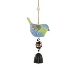 Home & Garden Bright Bird Bell - One Bell 10.0 Inches - Hanging Yard Decor - - Polyresin - Multicolored -Home Accents Shop GUEST 88dcd37e ee72 41a8 8537 ced3c6b34255